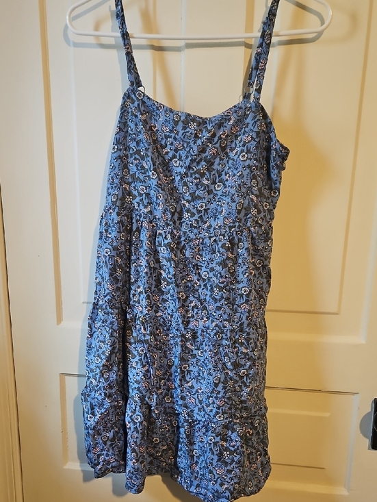 Old Navy Dresses & Skirts - Old Navy Blue Floral Spaghetti-Strap Mini Dress